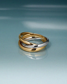 Trio Twisted Ring | Three-Tone