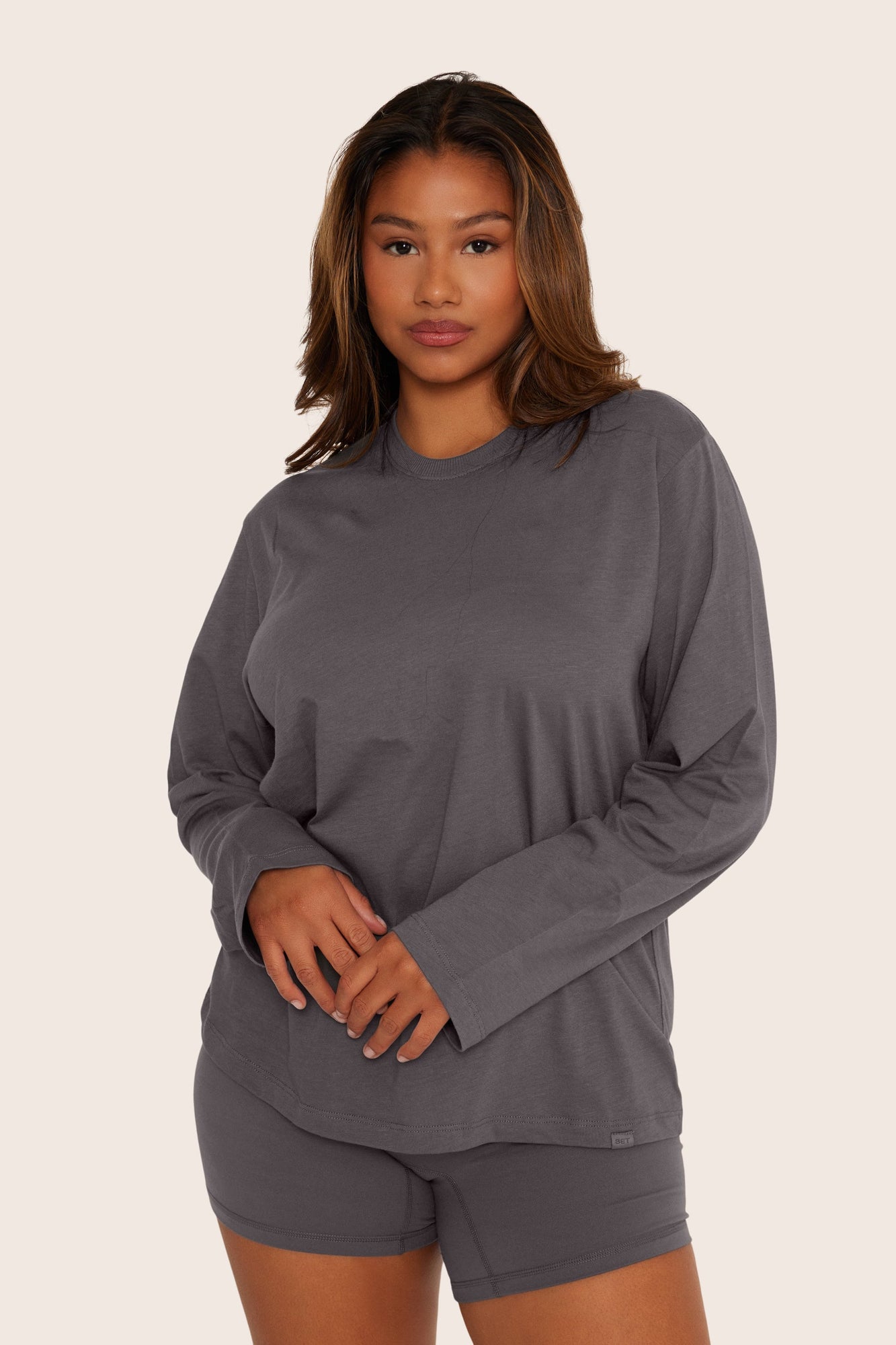 Classic Cotton Daily Long Sleeve | Graphite