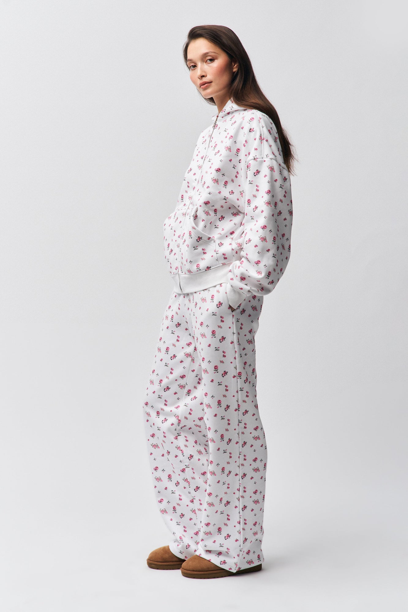 Womens | Zip Up Hoodie | Sweet Floral