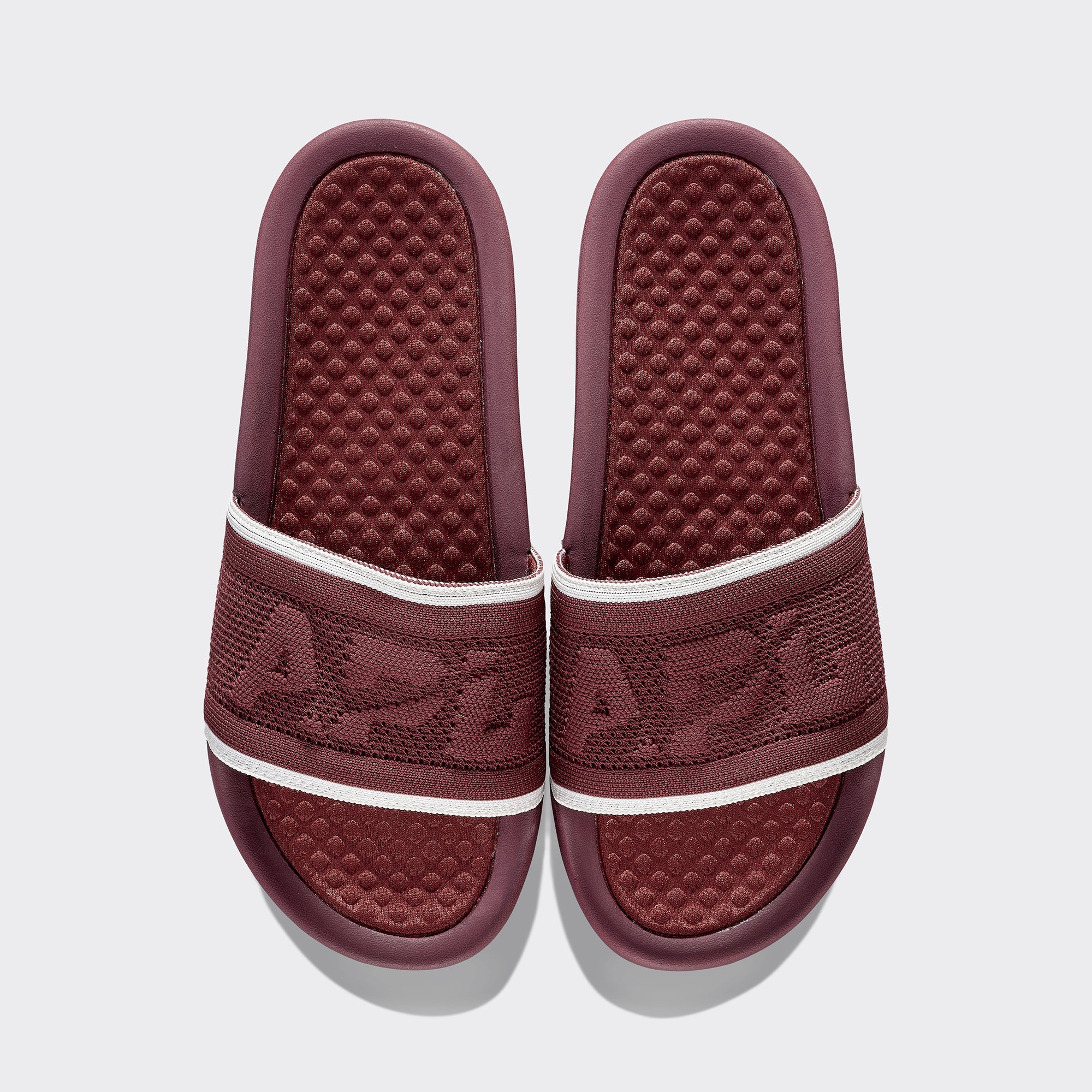 Women's | Big Logo TechLoom Slide | Burgundy / Ivory