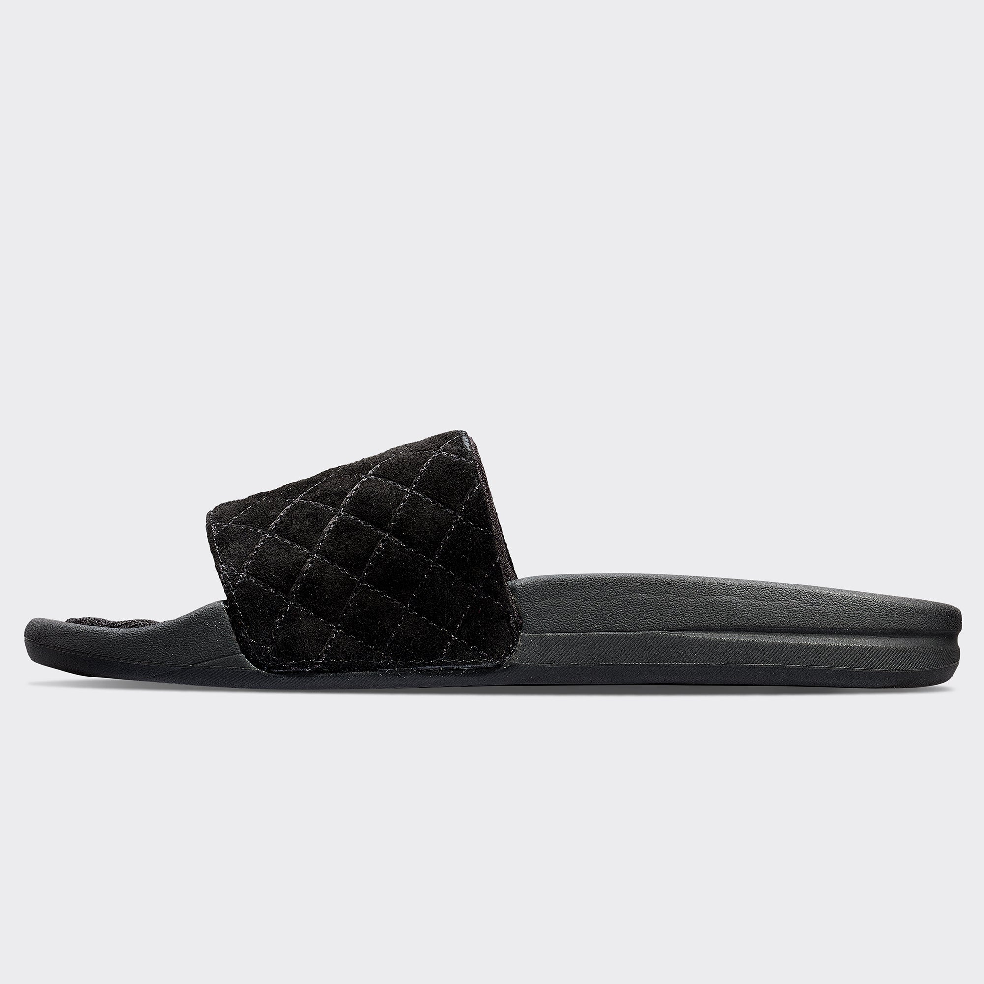 Women | Suede Lusso Slide | Black Suede