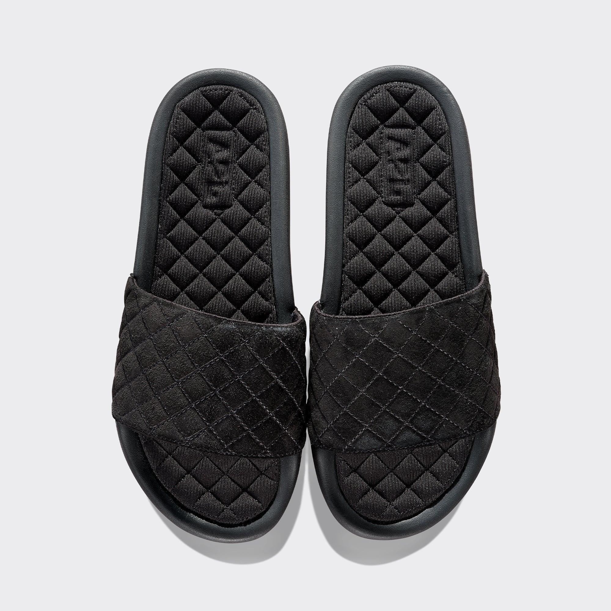Women | Suede Lusso Slide | Black Suede
