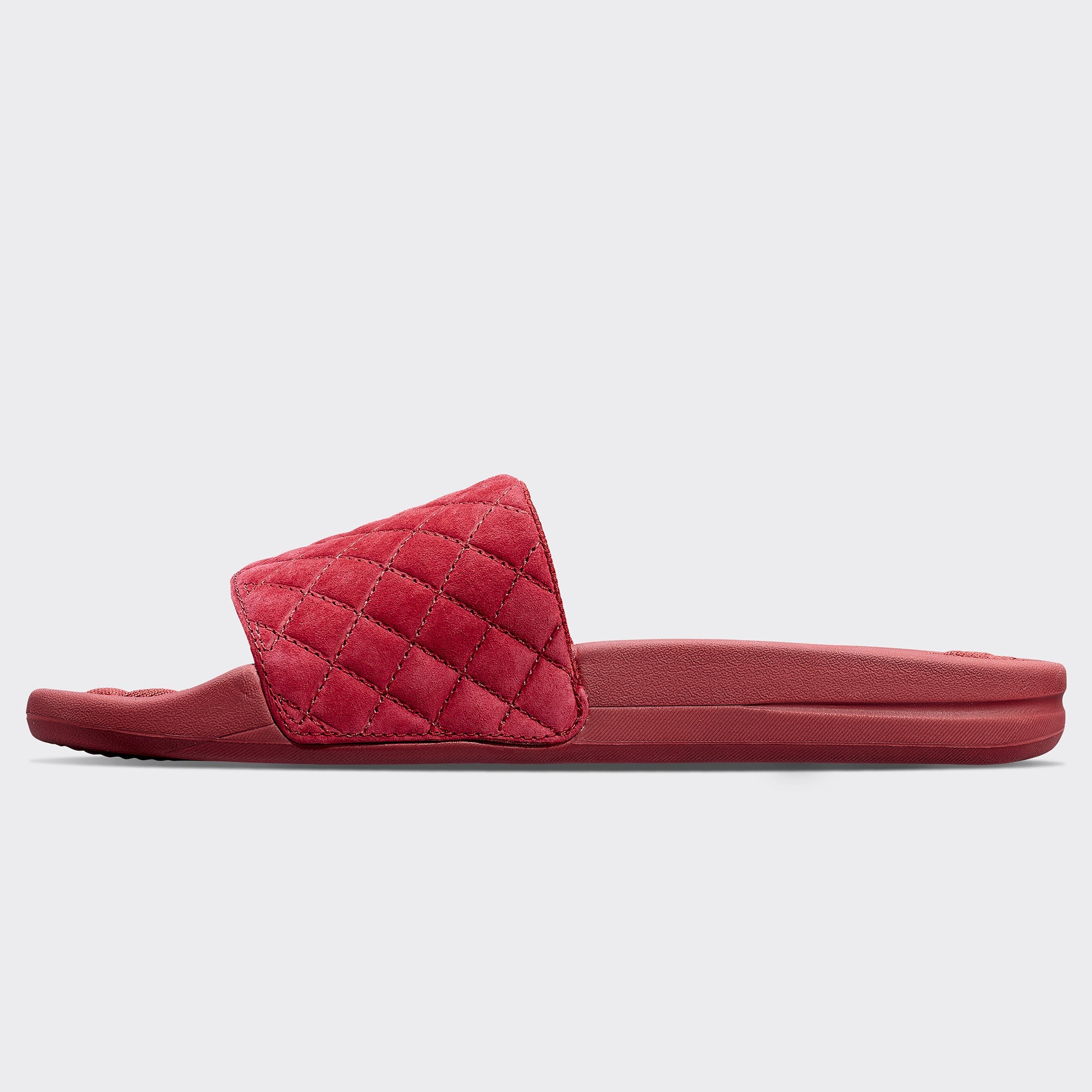 Women | Suede Lusso Slide | Crimson Suede