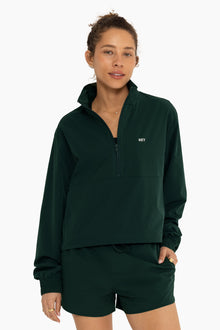 Nylon Half Zip Windbreaker | Hideaway