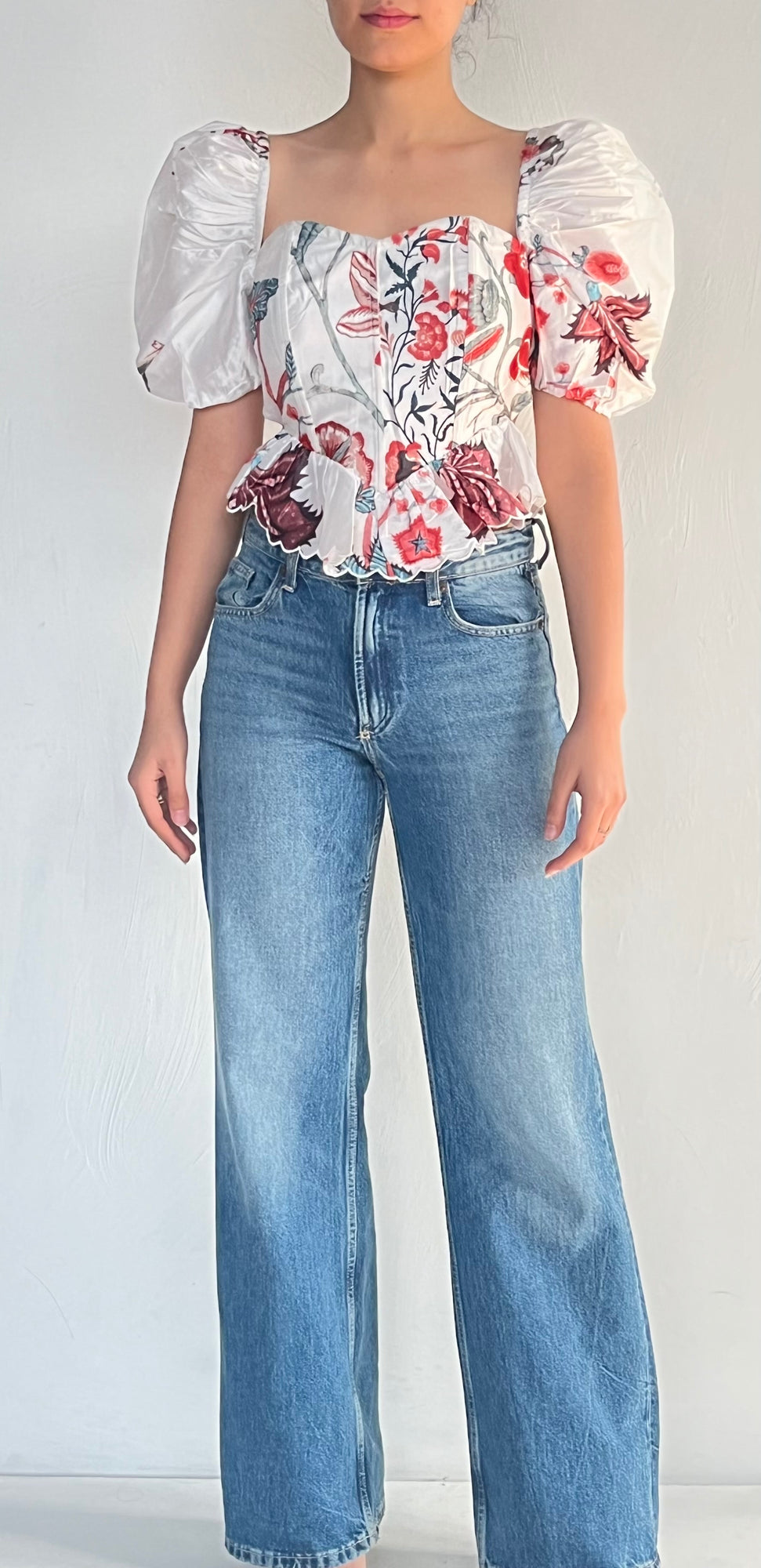 Hemant & Nandita | Knotted Crop Top | White