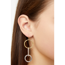 Two Tone Drop Hoops | Two Tone