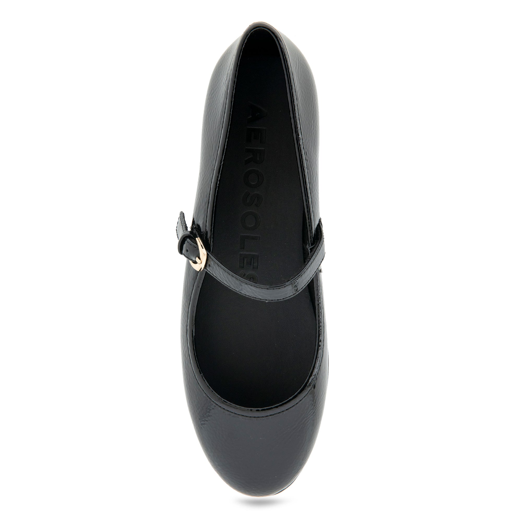 Baylee Casual Flat | Black Patent Faux Leather