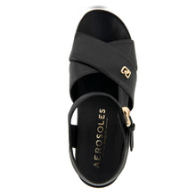 Cora Sandal Dress Platform | Black Leather