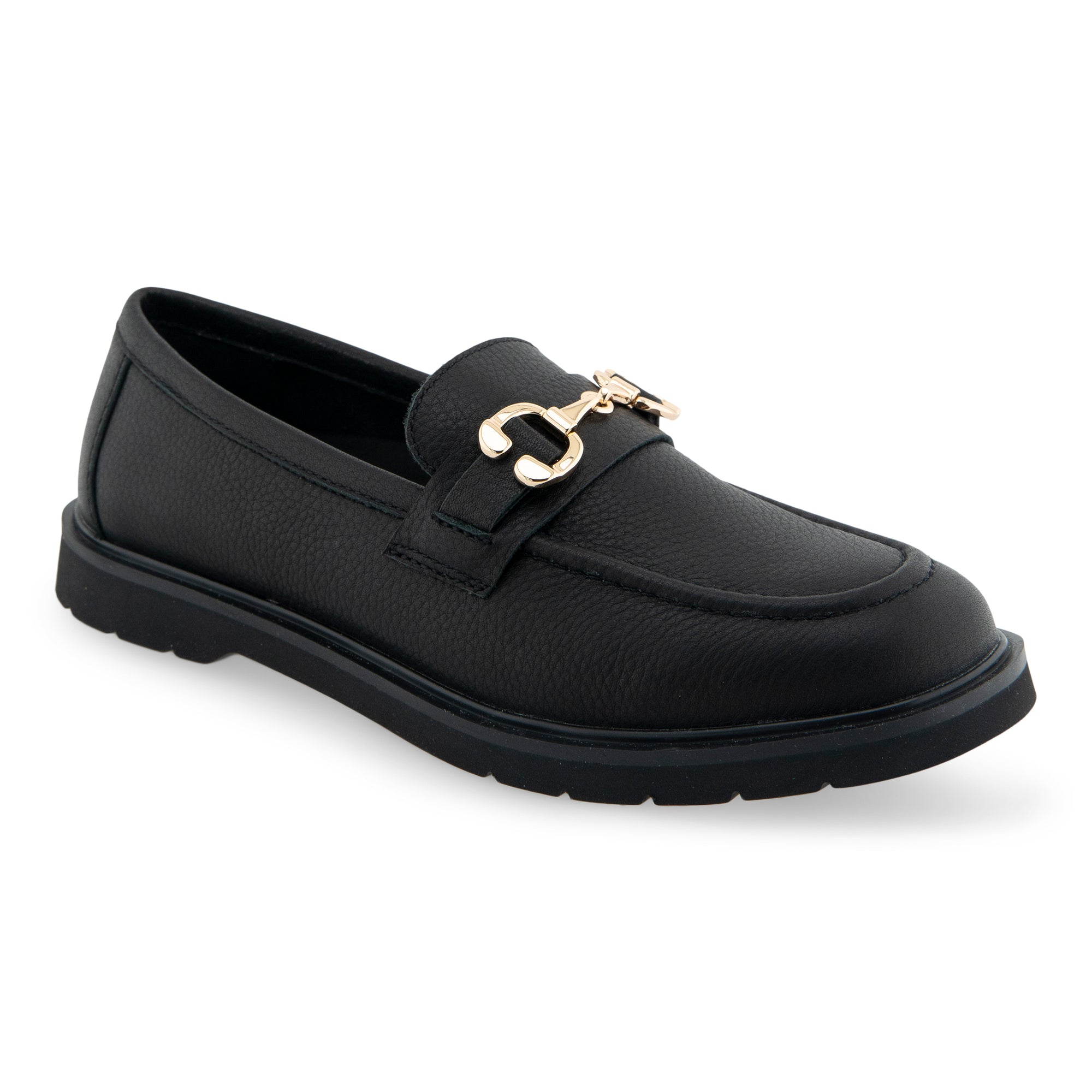 Beckett | Black Pebble Faux Leather