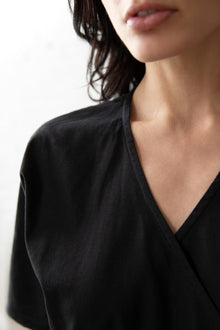 Aitana Linen Top | Black