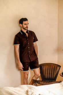 Brown Stitch Weekend Shirt | Brown