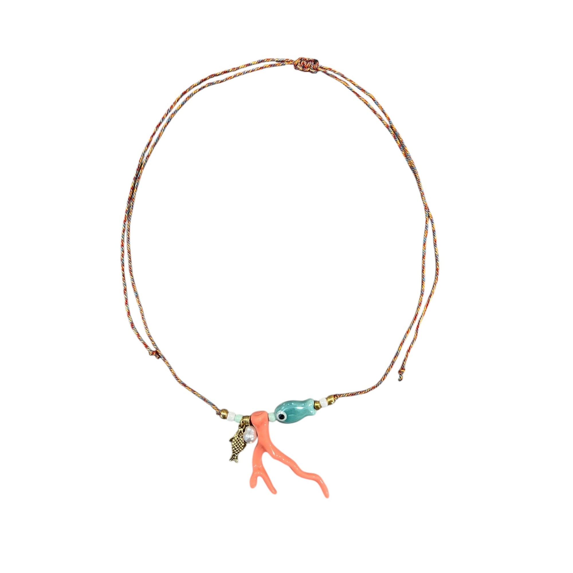 Finn Blue Necklace | Multicolor