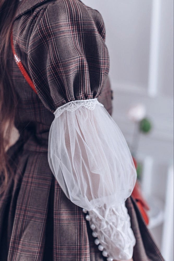 Girl | Blair Estate Tweed Top and Skirt Set | Brown x White