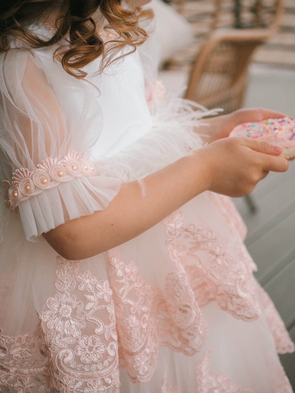 Laila Embroidered Feather Dress - Petite Maison Kids