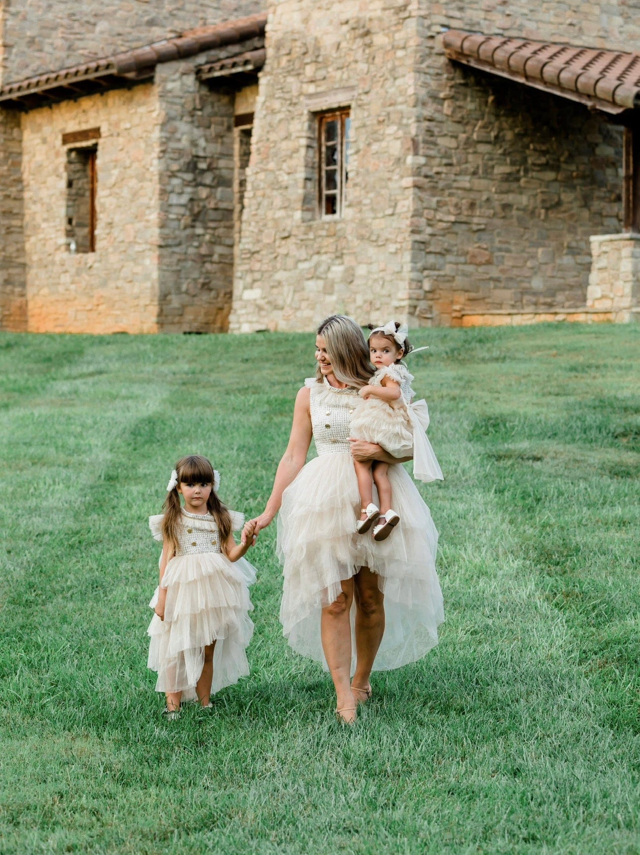 Fira Tweed Mom Dress | Beige