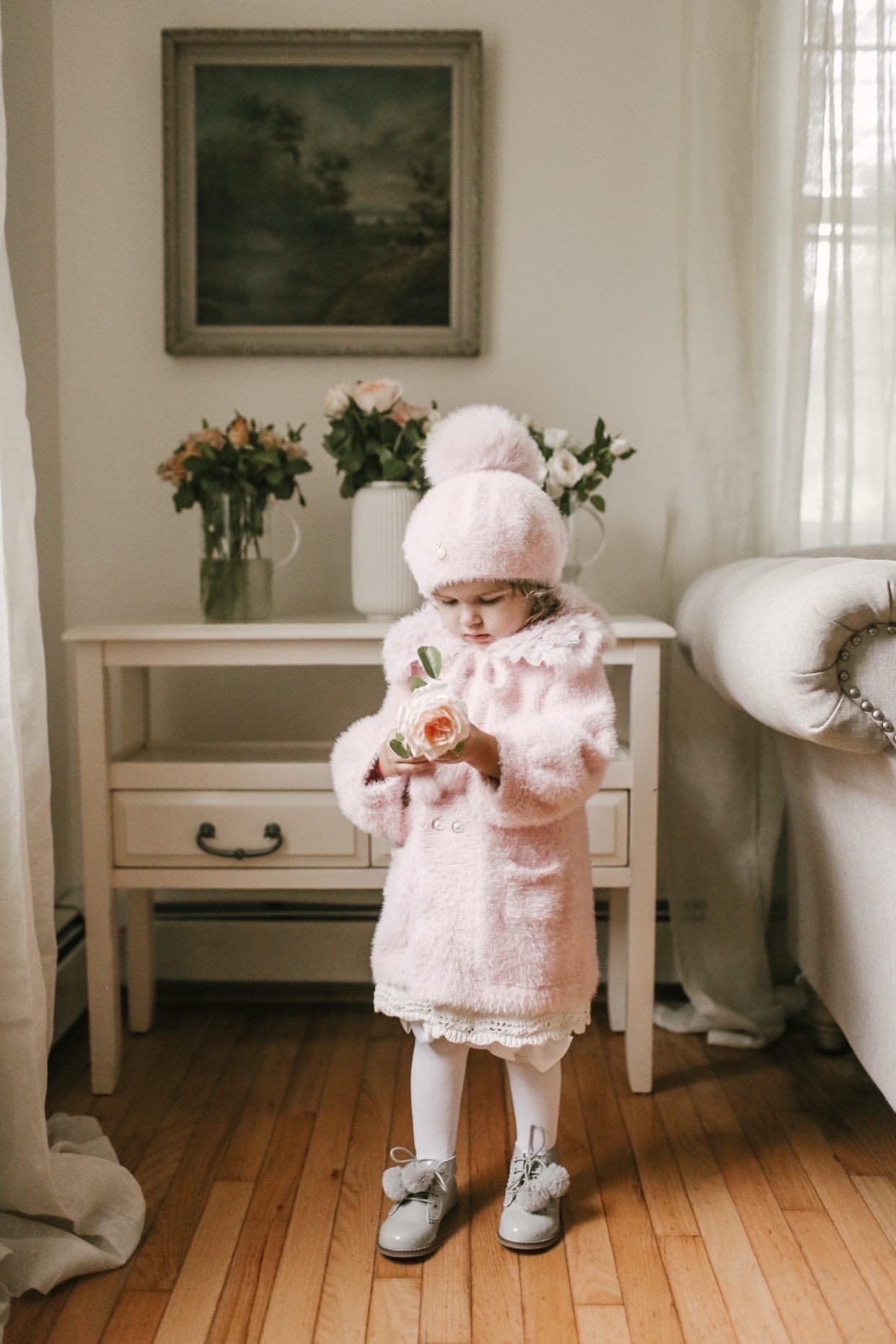 Milana Rose Sweater Coat - Petite Maison Kids