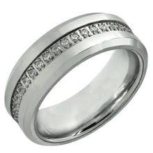 Womens | 0.25 CT Round Cut Lab Grown Diamond | Engagement Band Ring | Tungsten | H-I-SI-I1
