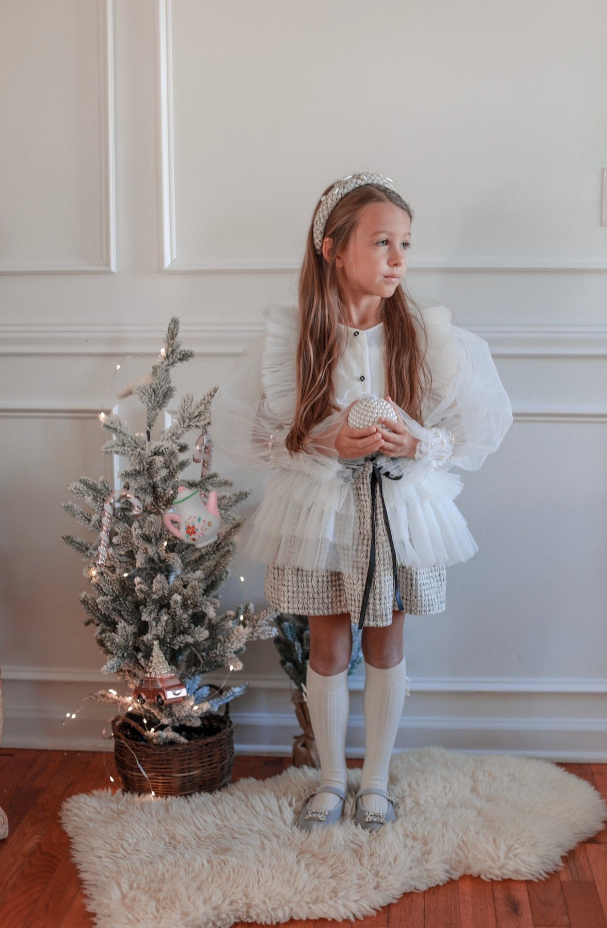 Vera Tweed Blouse and Skirt Set - Petite Maison Kids