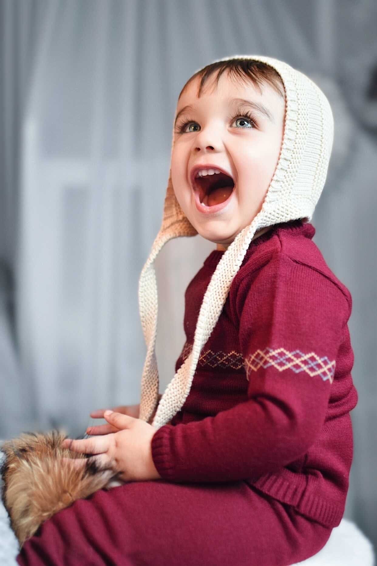 Pasha Three Pom Hat - Petite Maison Kids
