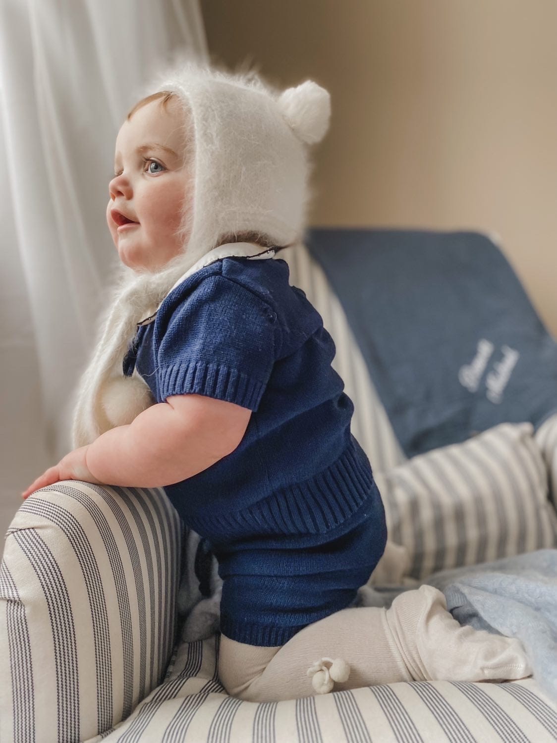 Billie Navy Knit Top and Shorts Set | Navy