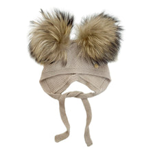 Honeycomb Beige Cashmere Bonnet - Petite Maison Kids
