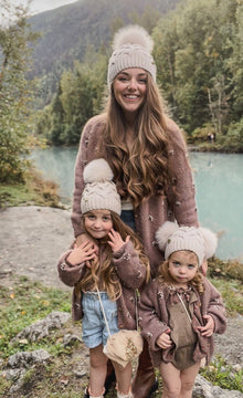 Women | Sandstone Merino Wool Adult Beanie Hat | Beige