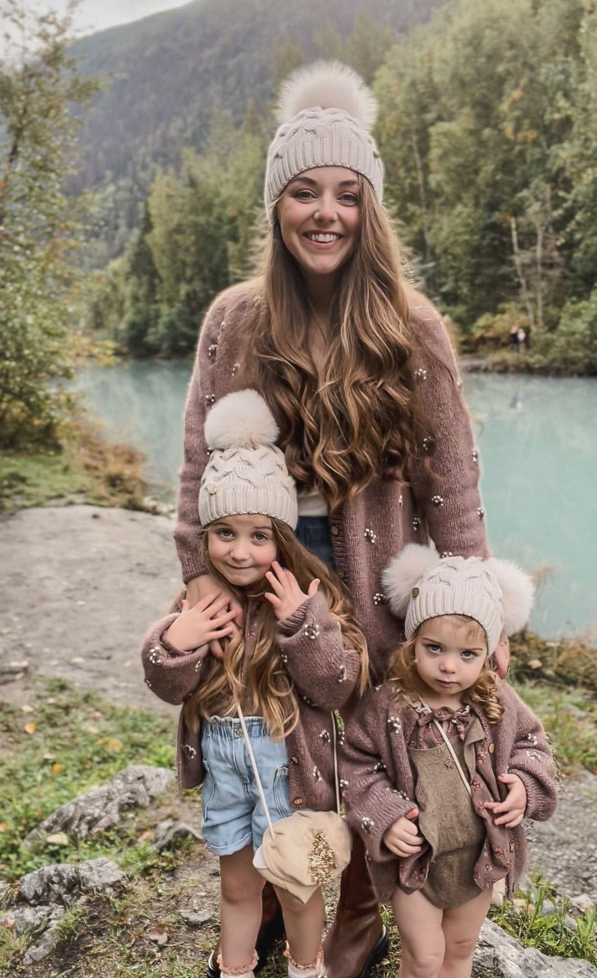 Women | Sandstone Merino Wool Adult Beanie Hat | Beige