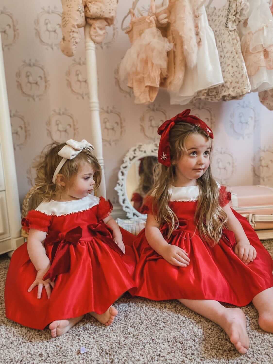 Holly Red Ceremony Dress - Petite Maison Kids