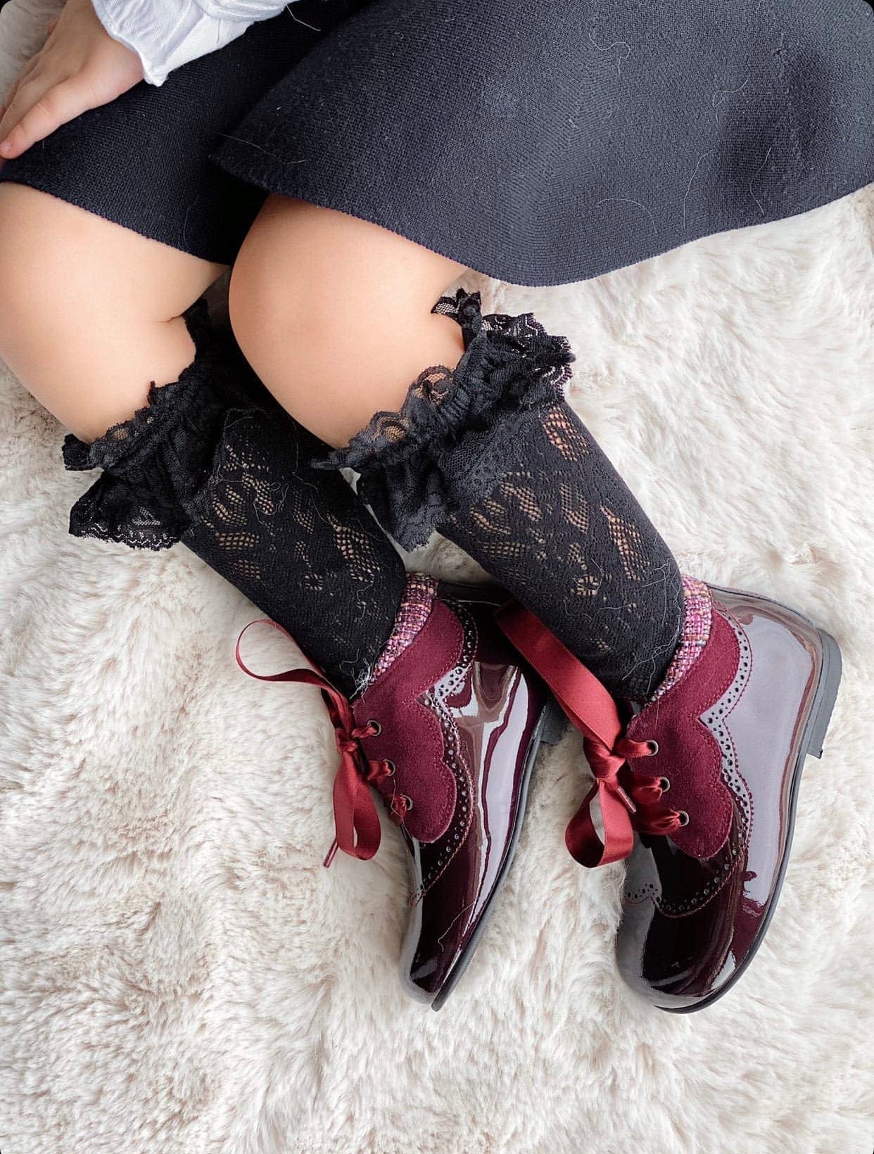 Lola Lace Socks | Black