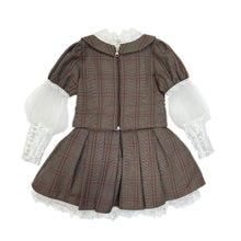 Girl | Blair Estate Tweed Top and Skirt Set | Brown x White