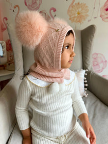 Girl | Luna Merino Wool Balaclava Hat | Pink