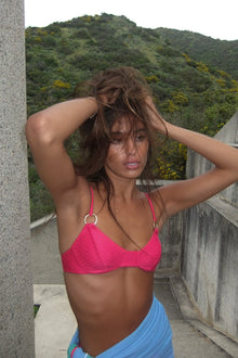 Maeve Textured Top | Fuchsia