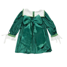 Baby Girls | Everly Damask Velour Dress | Green
