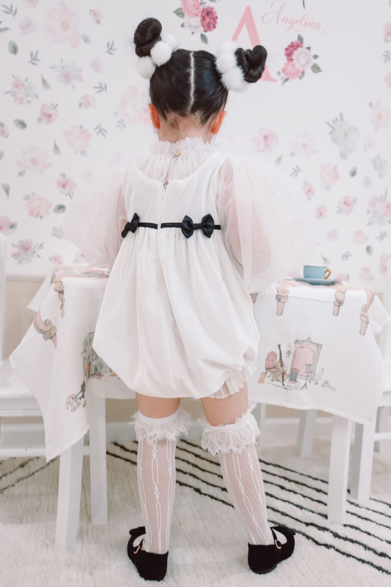 Lara Lace Socks | White