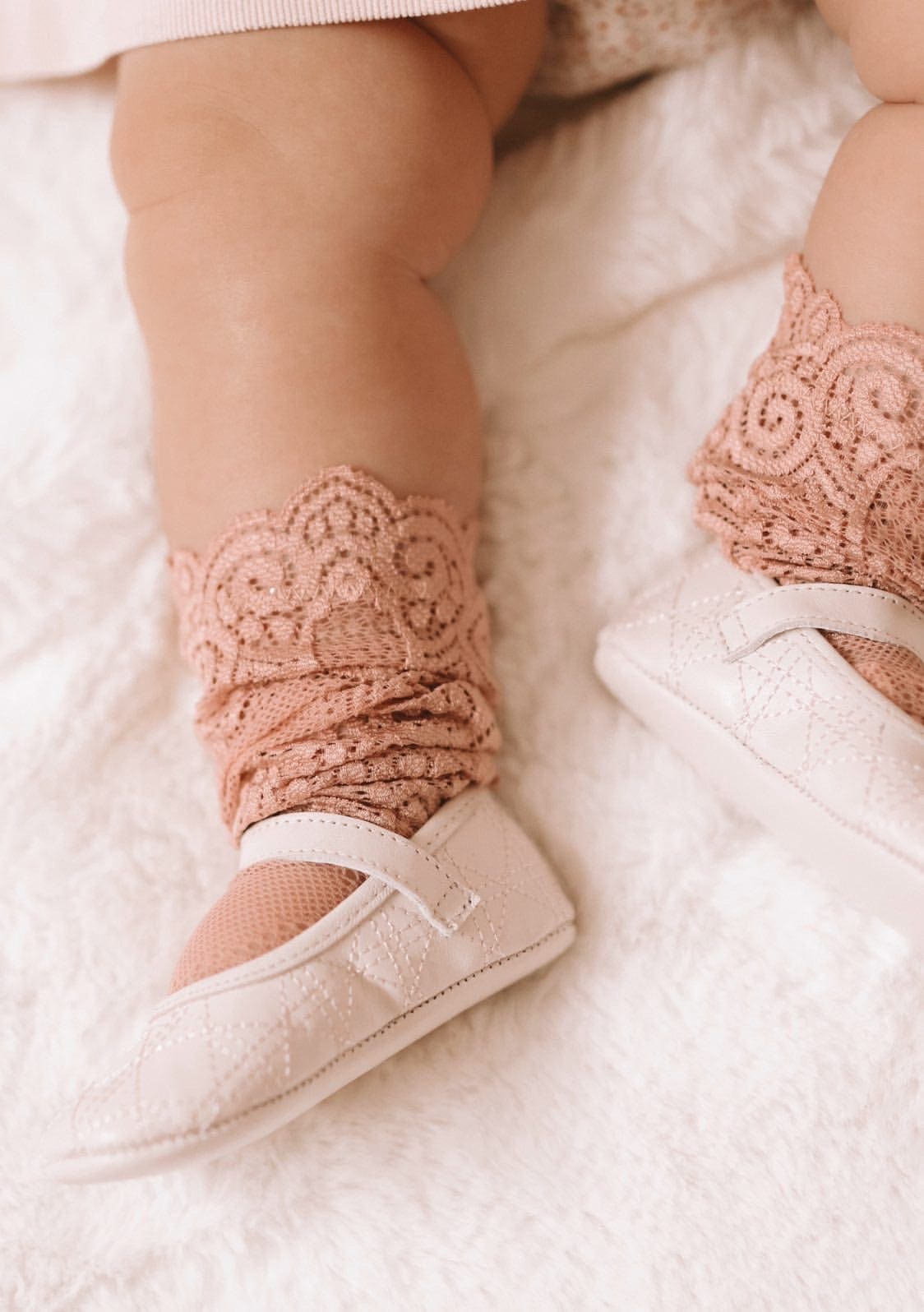 Alice Lace Socks | Pink