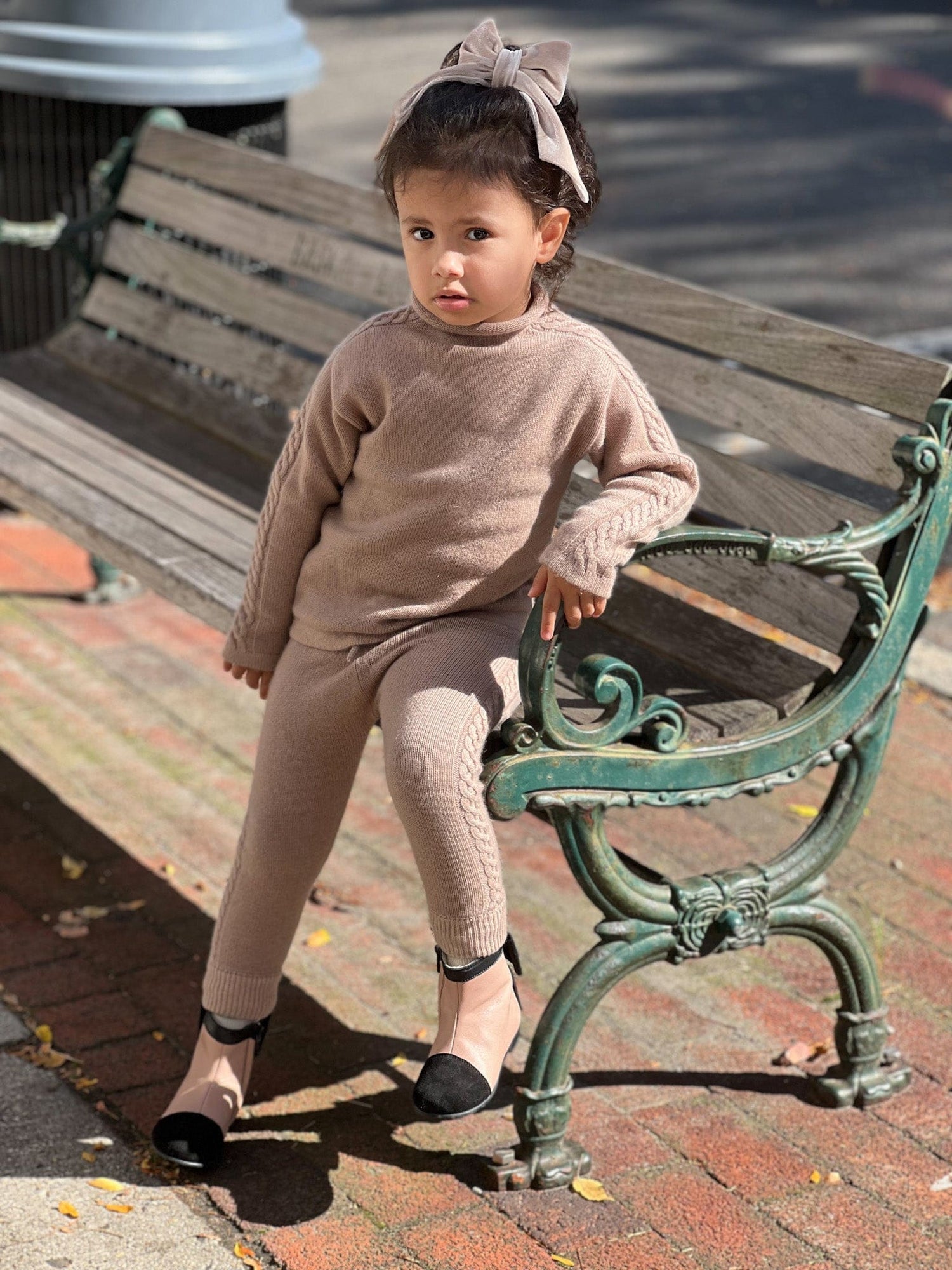 Braided Fine Wool Lounge Set | Brown