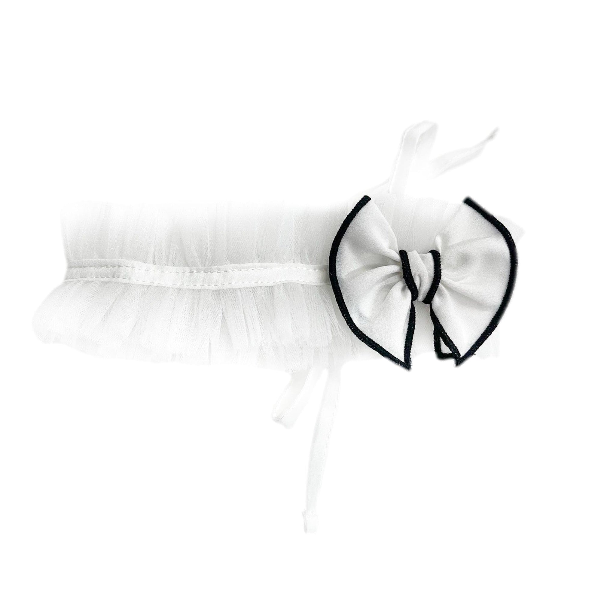 Gwen Tulle Hair Sash | White