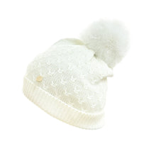 Womens | Parker Ivory Adult Foldover Beanie Hat | Ivory