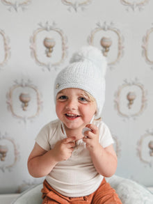 Unisex | London Baby Cashmere Aviator Hat | Blue