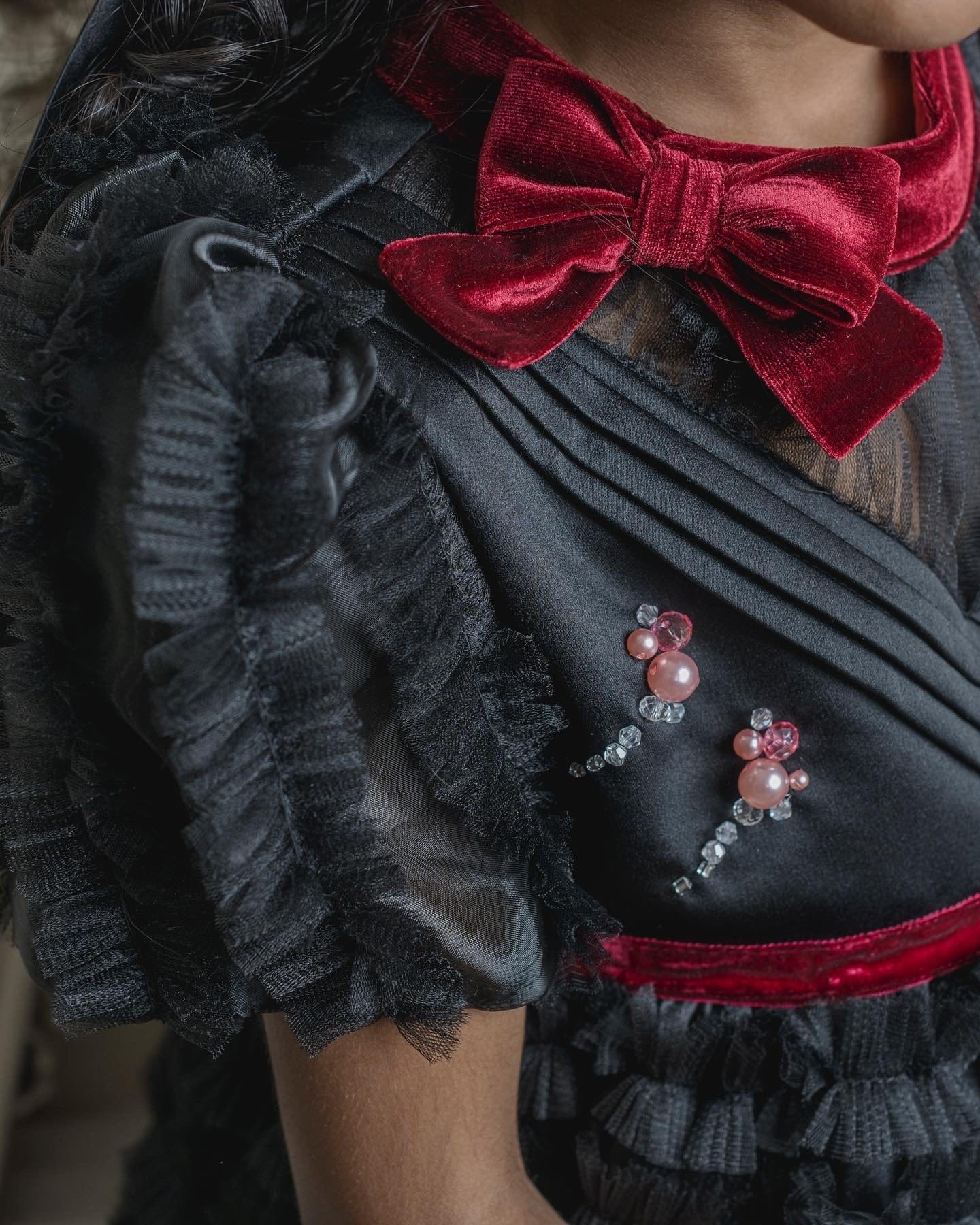 Girl | Kylie Tulle and Organza Dress | Black