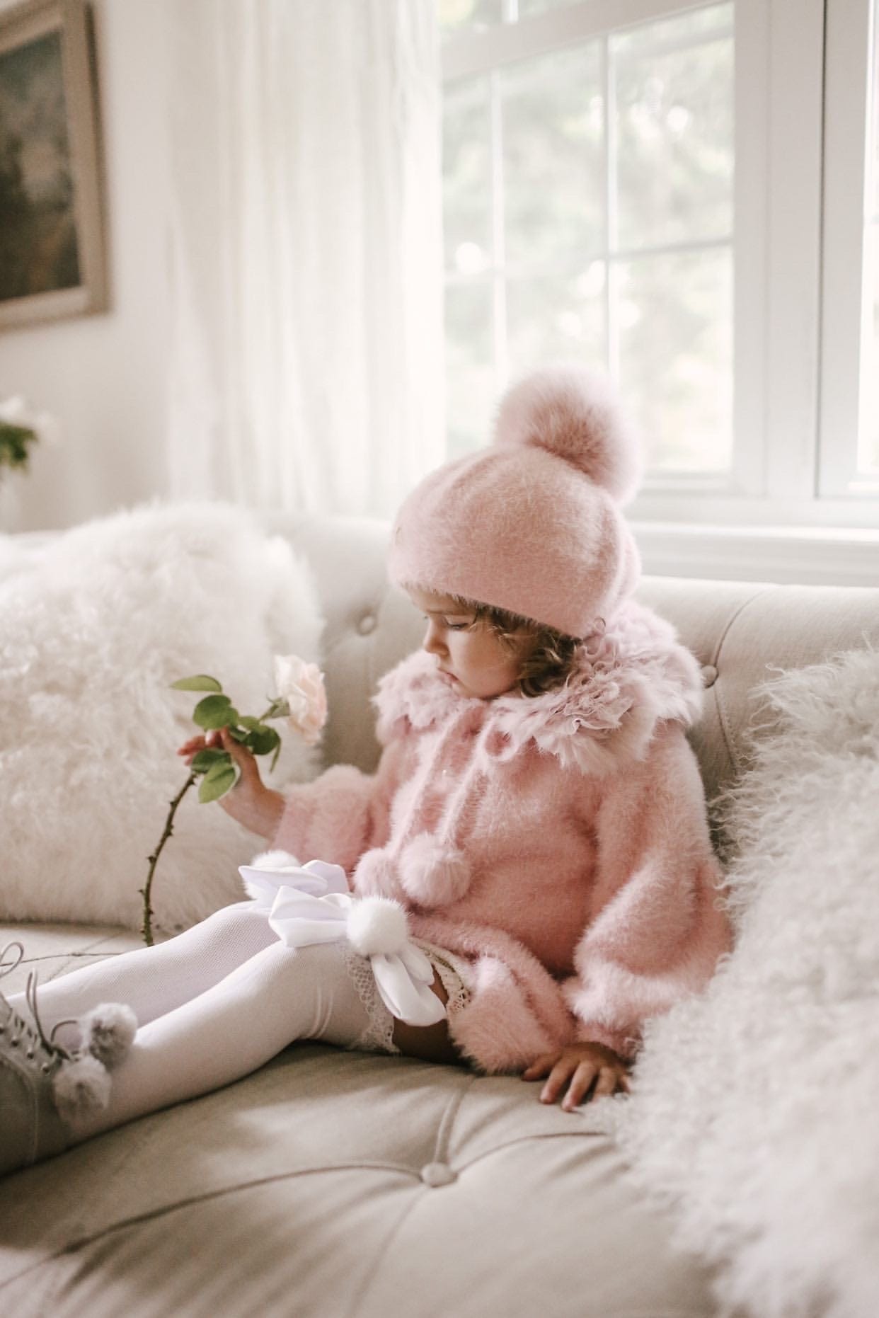Milana Rose Beret - Petite Maison Kids