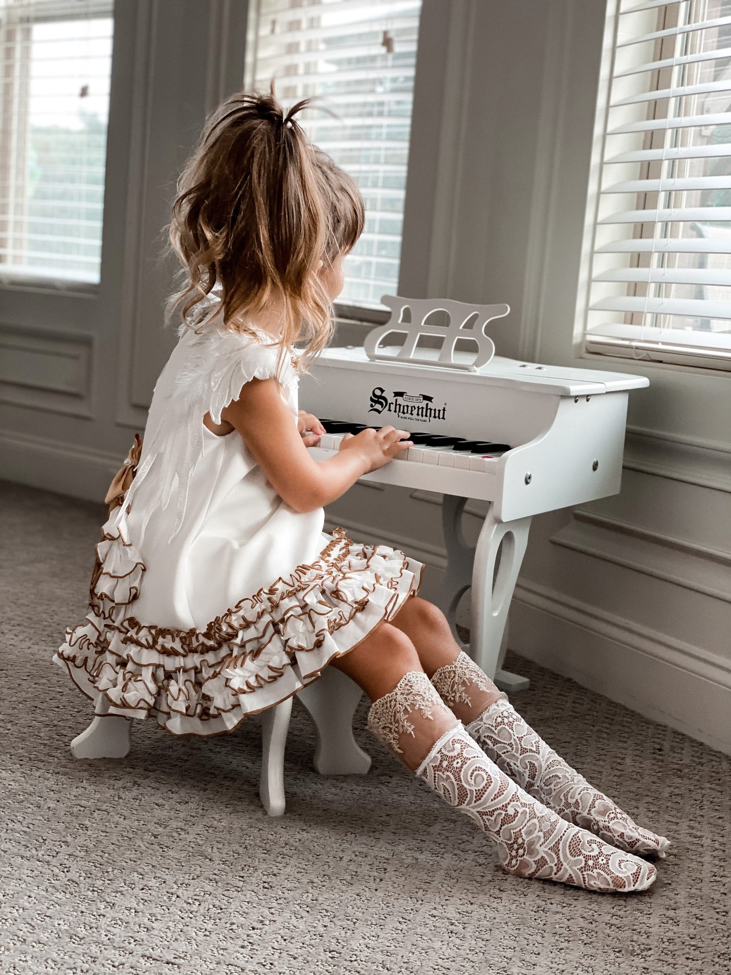 Aida Lace Socks | White