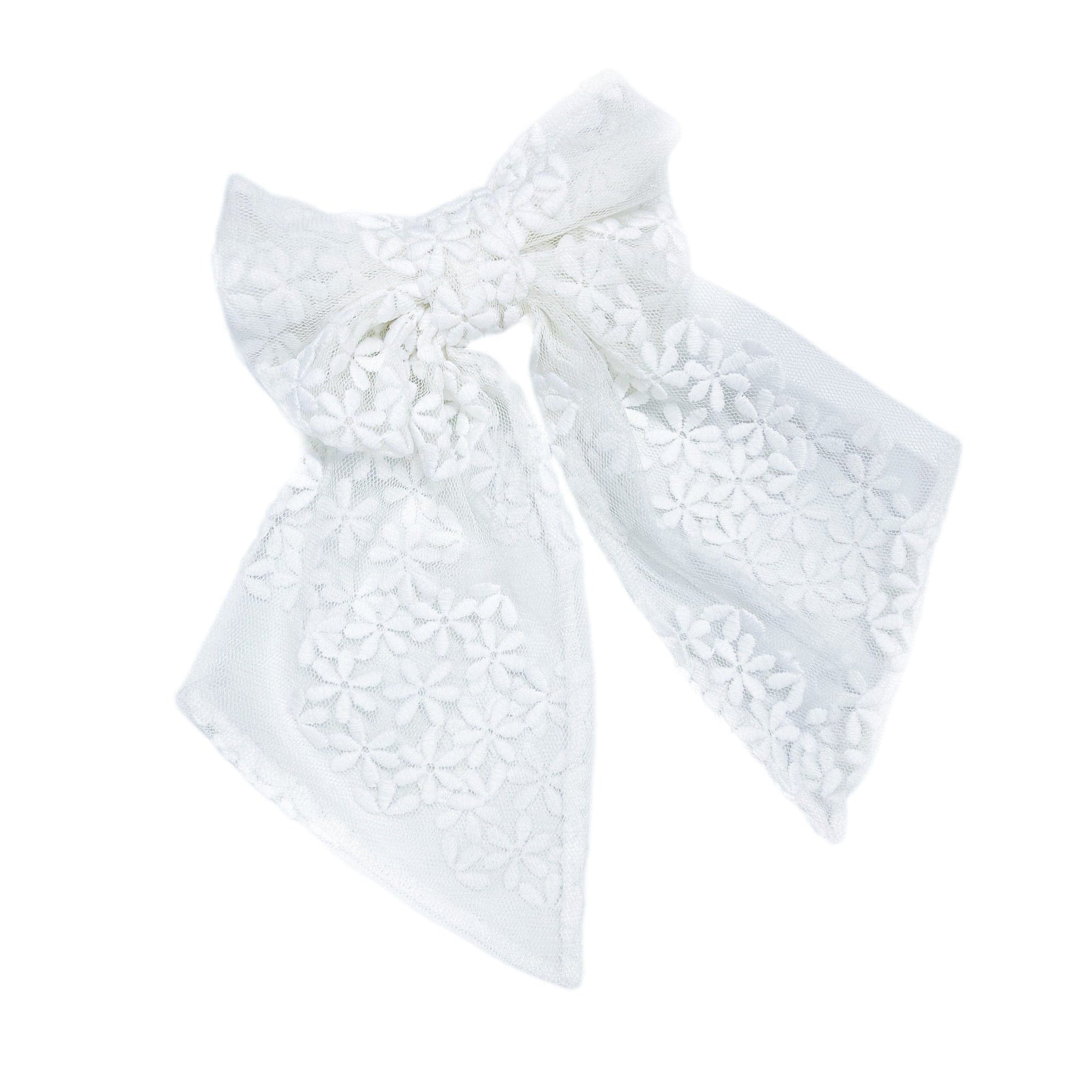 Katherine Lace Hair Bow - Petite Maison Kids