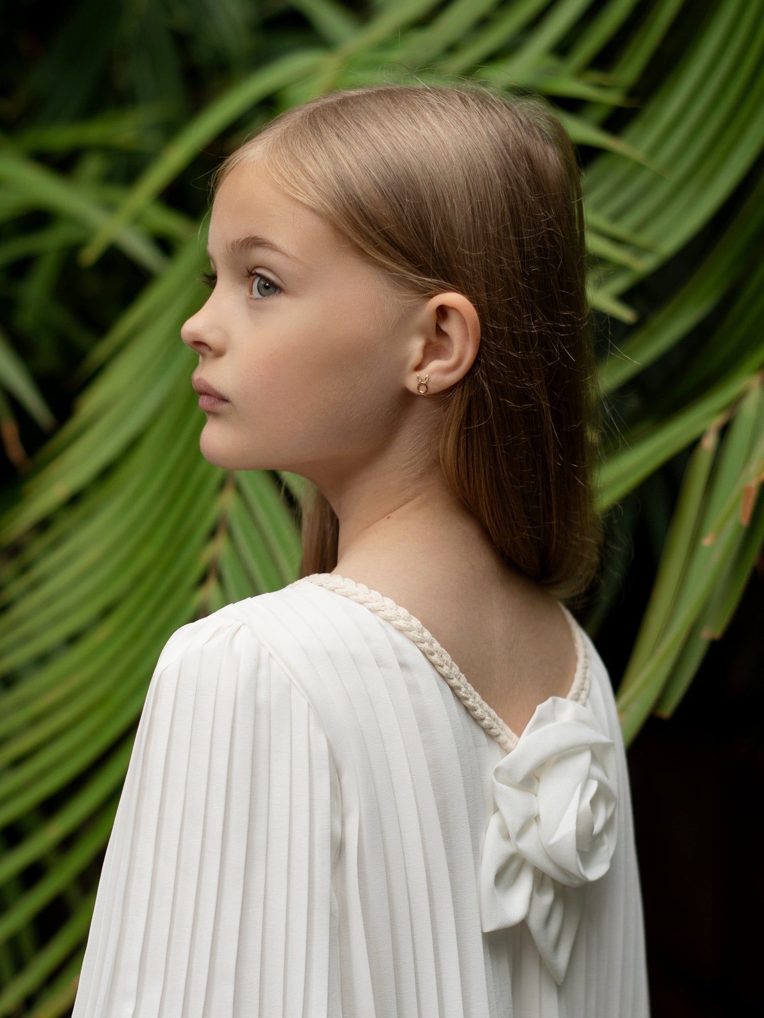 Baby Girls | Sienna Pleated Dress | White