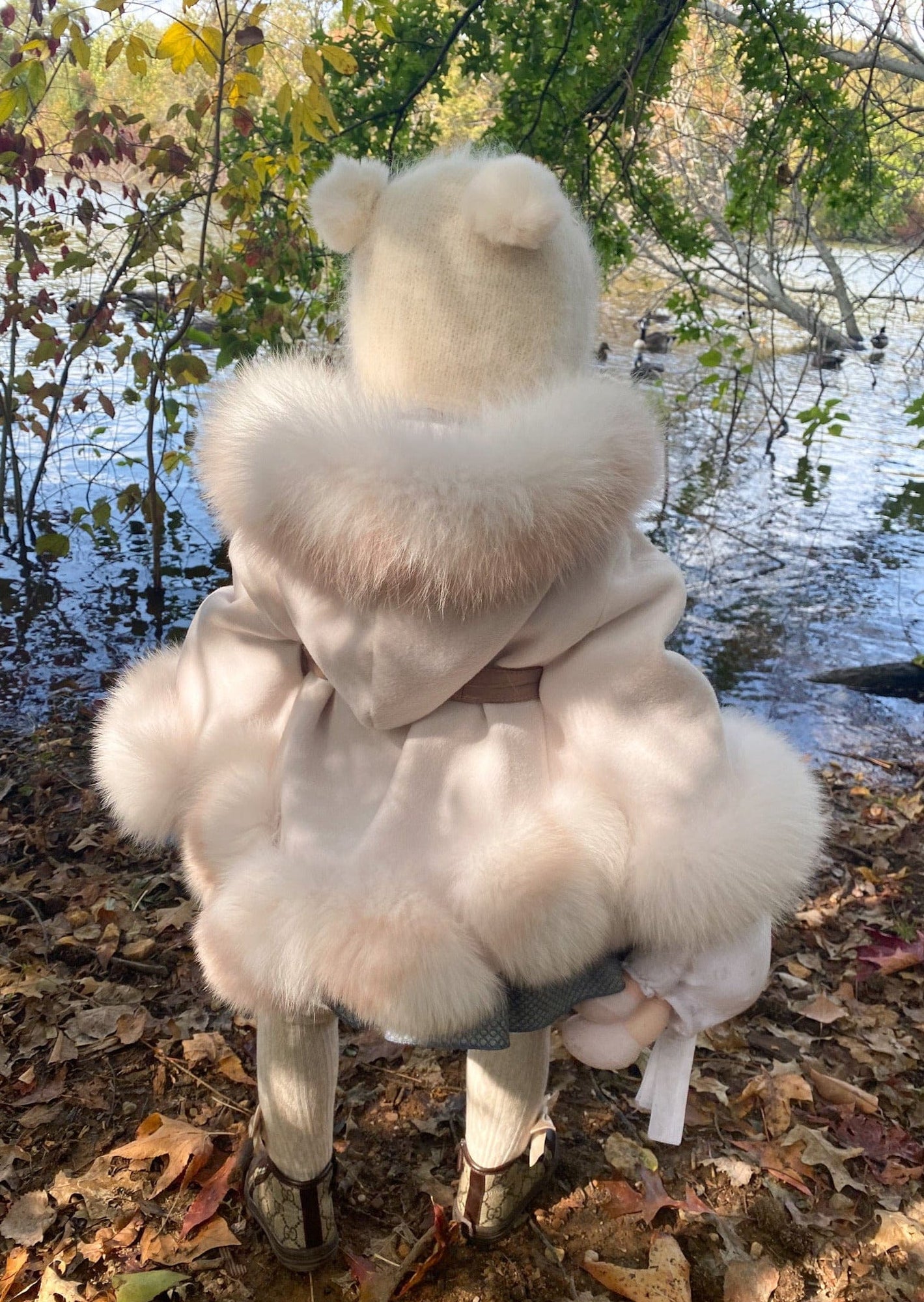 Baby Girls | Siberian Dream Wool Cape | Beige