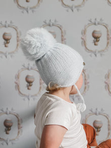 Unisex | London Baby Cashmere Aviator Hat | Blue