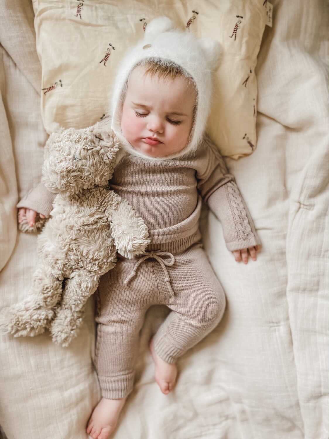 Braided Fine Wool Lounge Set | Brown