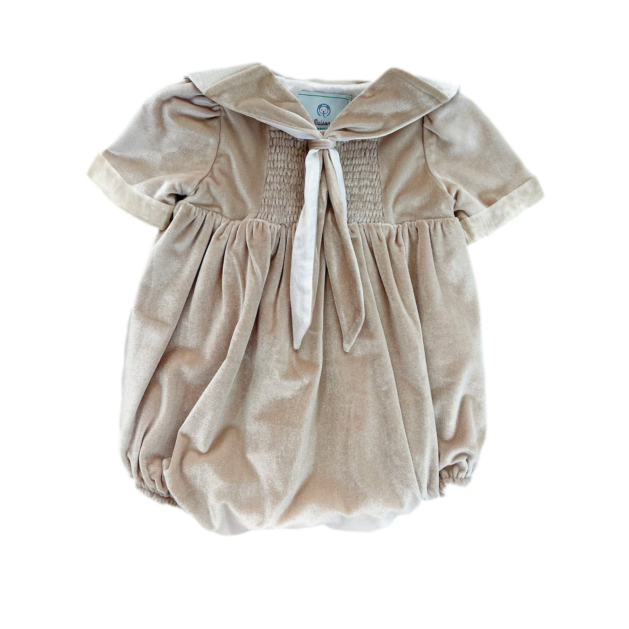 Helenus Velour Romper - Petite Maison Kids