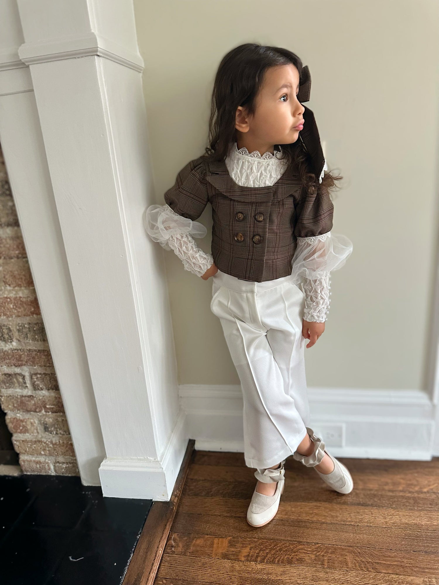 Girl | Gwen Wide Leg Pants | White