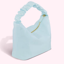 Nylon Scrunch Handle Bag | Sky